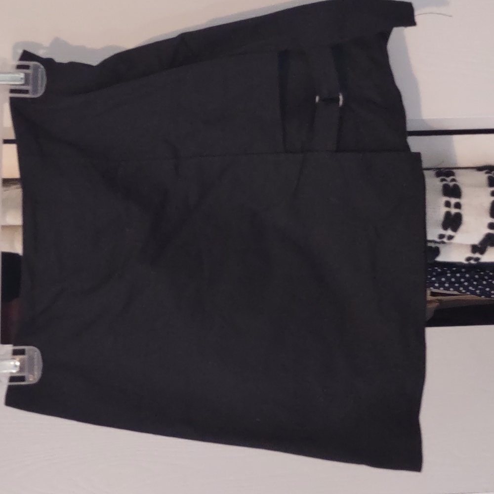Black mini skirt